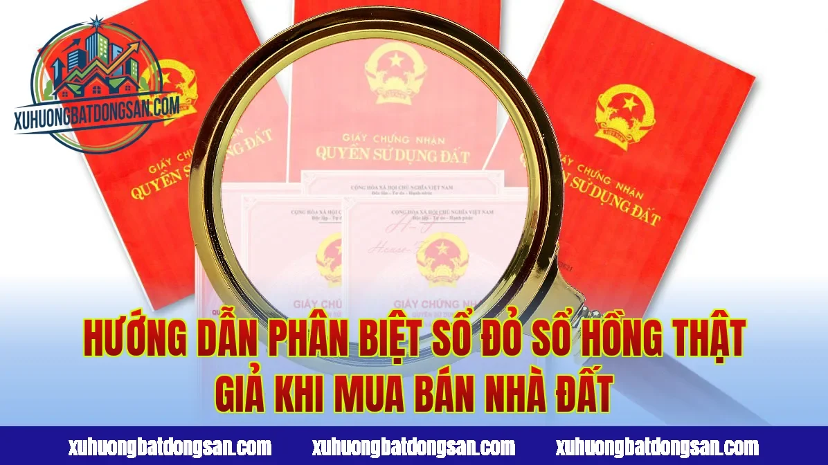Hướng dẫn phân biệt sổ đỏ sổ hồng thật giả khi mua bán nhà đất